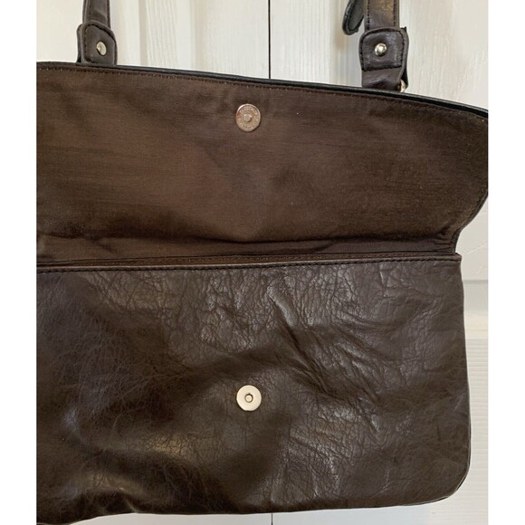 Avon Mark Convertible Shoulder Bag Flips Over to Brown or Black Adjustable Strap - Picture 7 of 12